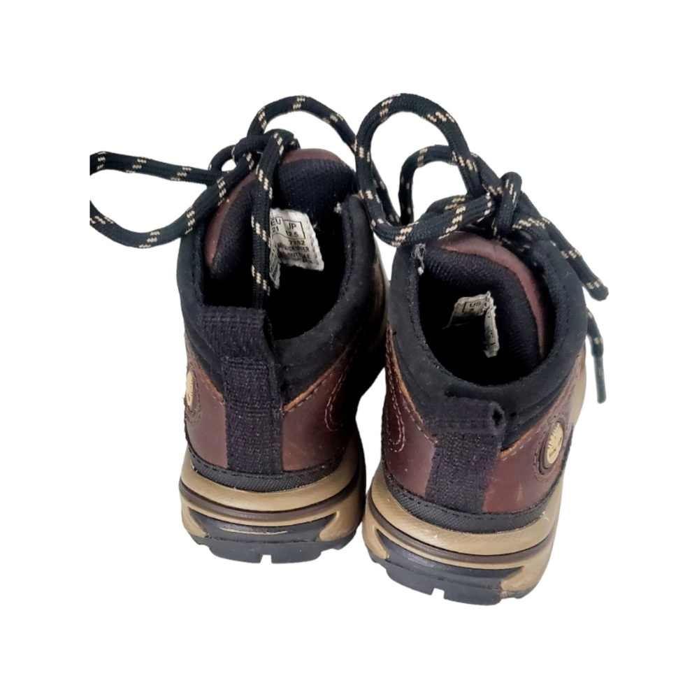 Timberland Brown Leather Toddler Boys Hiking Boots Size 5 - Picture 4 of 6